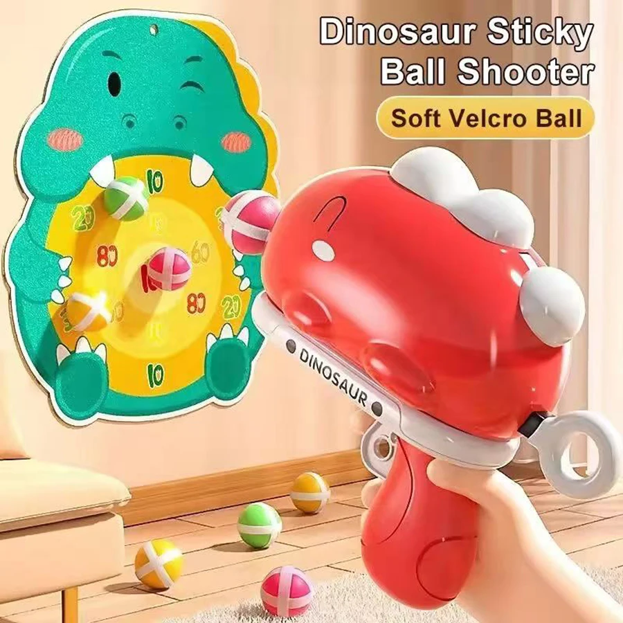 Dinosaurus klittenbal dartbord spel voor kinderen_voghion.com
