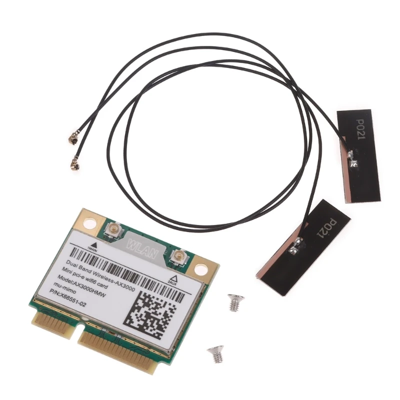 

AX200 WiFi6 AX200HMW BT 5.0 mini AX200NGW AX3000 Mini PCIe WiFi Card PK 9260AC 8265AC 2974Mbps for Windows P9JB