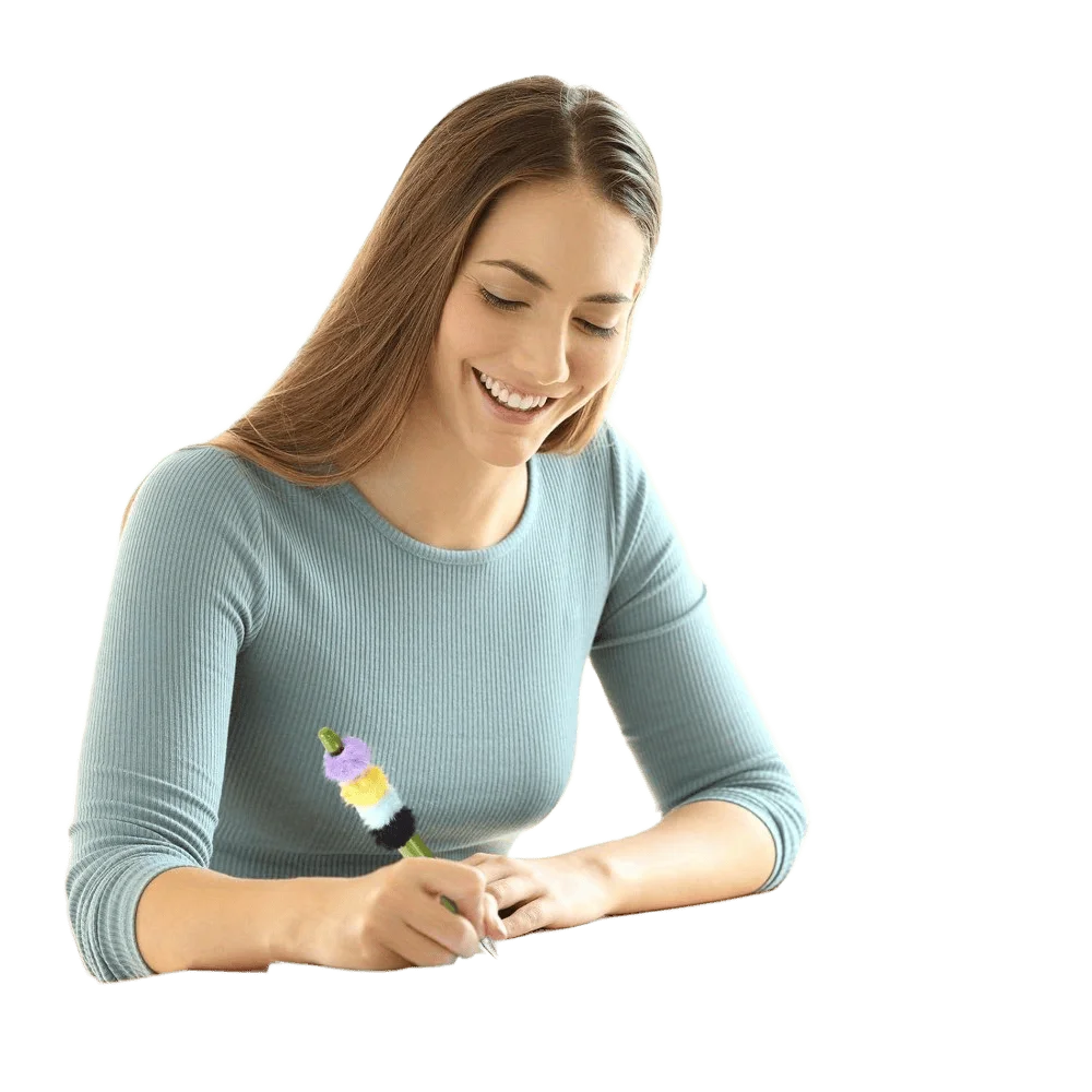 12/24/36pcs DIY 팔찌, 목걸이, 키, 선물 만들기 액세서리에 대 한 여러 가지 빛깔의 양모 공 모양의 장식 비즈