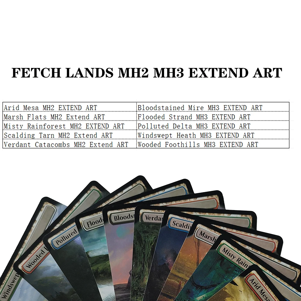 Customization NON FOIL Magical Bundle Cards Windswept Heath Bloodstained Mire Marsh Flats Verdant Catacombs