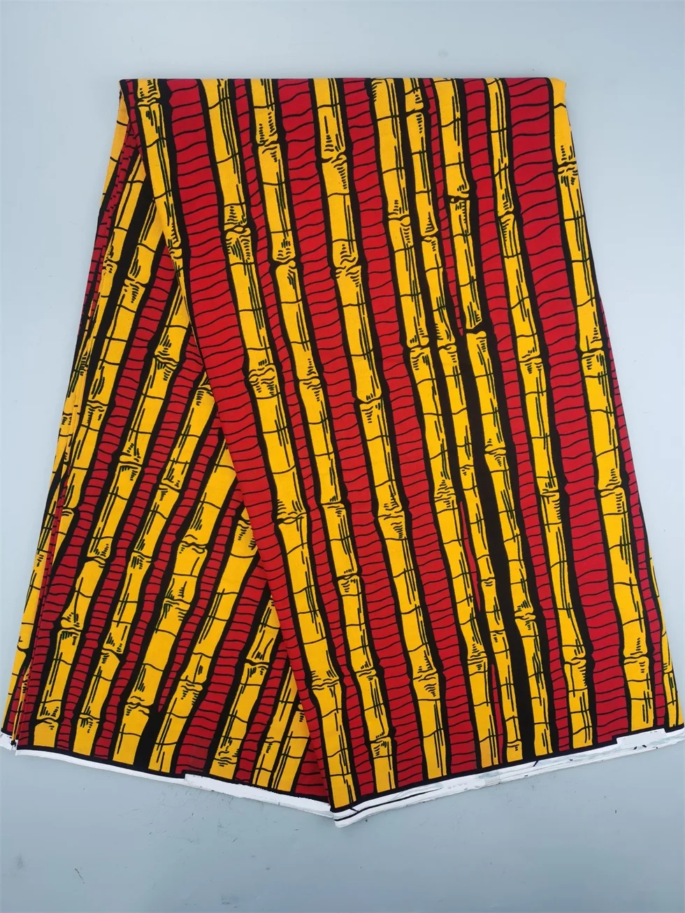 Authentic Wax Print Fabric African Dress Material 100% Cotton, 6 Yards
