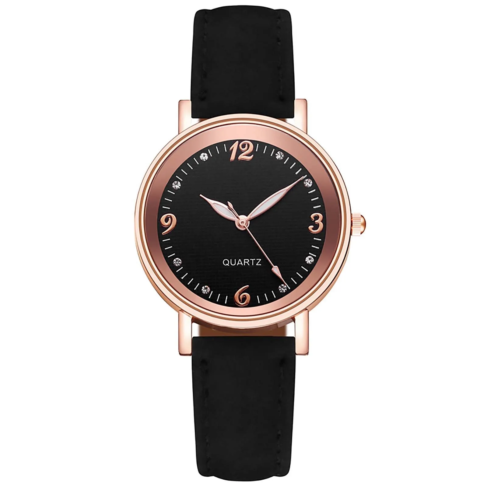 

Wrist Watches For Women Leather Strap Alloy Round Plane Minimalist Mature Business Style Best Selling Product 2023 Relogios