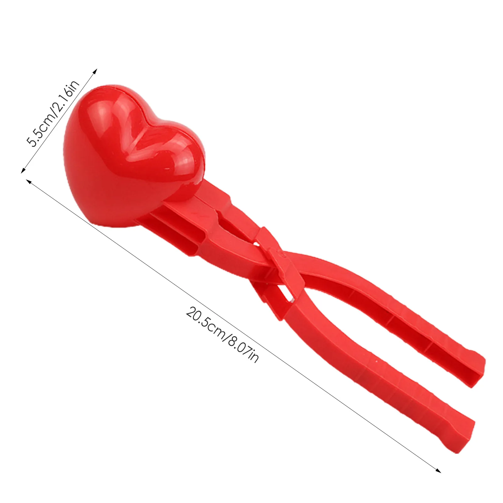 Kids Snowball Maker Cute Snowball Maker Tool Winter Outdoor Love Heart Shaped Snow Ball Maker For Kids & Adults Snow Ball Fights 6