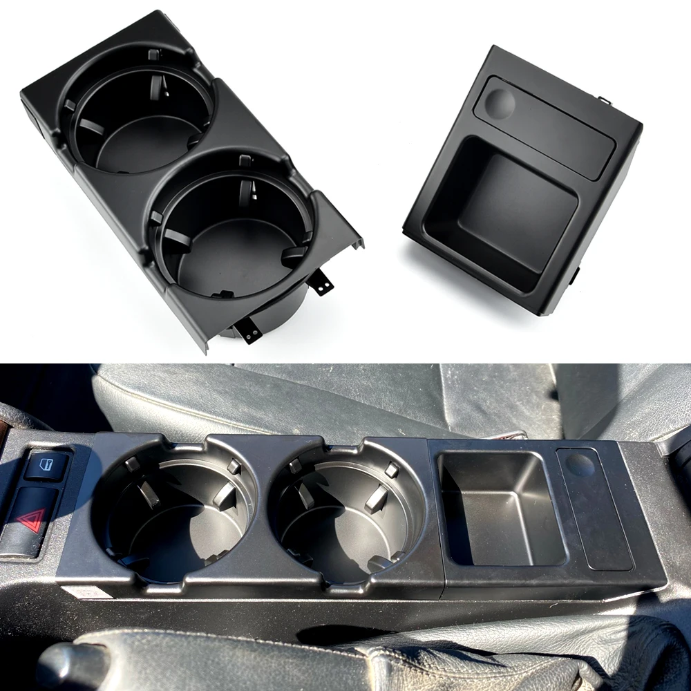 Center Console Tray Cup Holder High-strength Vehicle-mounted Beverage Holder Practical Center Console Cup Holder For 3 Series E46 1998‑2007 Auto Parts 