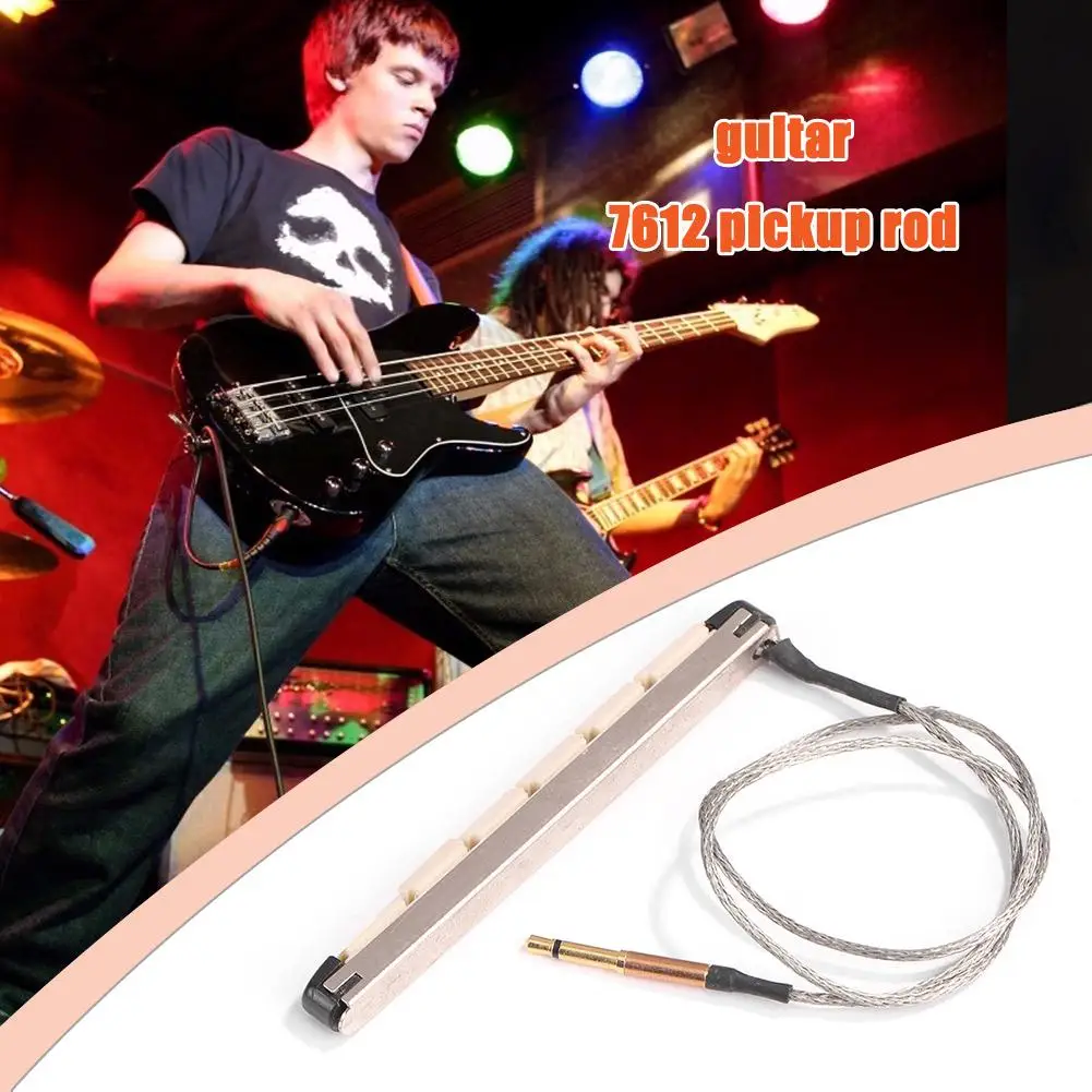 Acoustic Guitar Bridge Saddle Rod Piezo Metal Rod Folk Guitar Pickup Stick  Stringed Instruments Replacement Parts