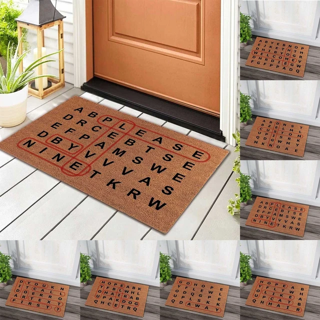 Welcome Mats For Front Door Word Game Door Mats Outside Entrance Doormat Rug  Kitchen Carpet Decorative Home Decor 40x60cm - AliExpress