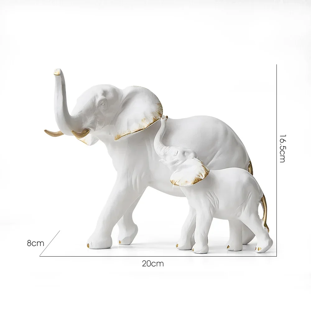 Artistic Decor Elephant Ornaments Desk Accessories Decorative Figurines Living Room Decoration Accessories Home Decor Gift