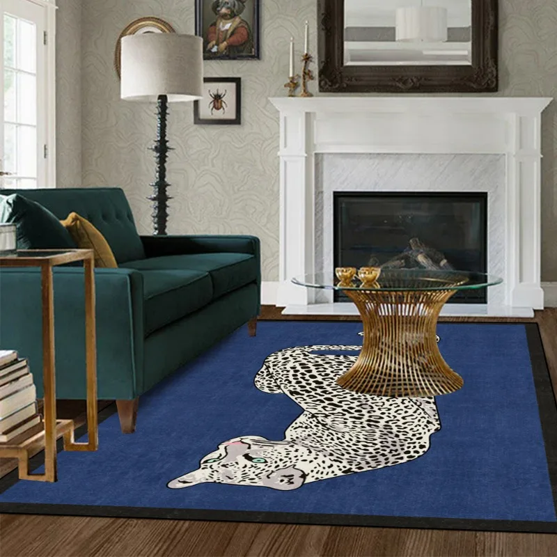Animal Living Room Carpet Retro Tiger Leopard Snake Bedroom Bedside Rug Large Area Luxury Coffee Table Floor Mats Ковер Tapis 러그
