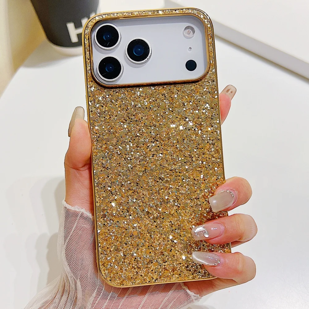 Luxurious Shimmering Glitter Plating Phone Case in Vibrant Colors