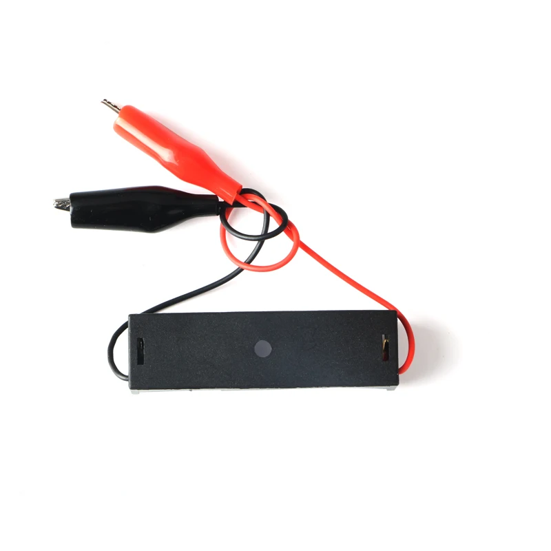

MasterFire 400pcs/lot Plastic 1 x AA Battery Holder Storage Box Case With Alligator Clips 1.5V AA Batteries Shell Cover