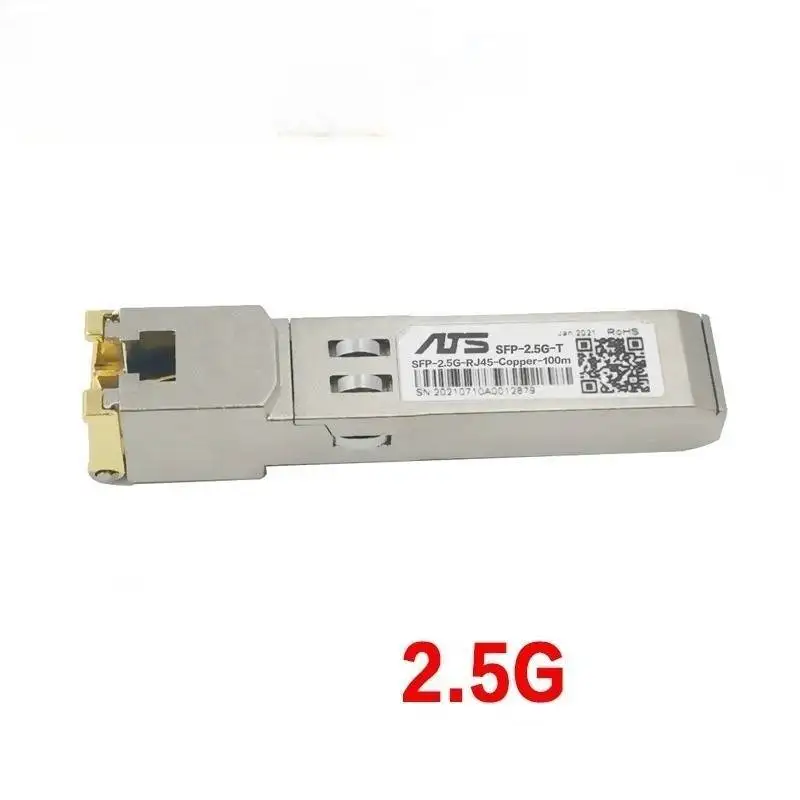 10G 2.5G SFP+10GBase-T RJ45 Copper Module 10G/5G/2.5G Compatible Mikrotik Various Switches Ethernet Transceiver 100M