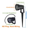 AC 80V-240V LED Lawn Lamp Outdoor Pathway Patio Garden Yard Bright Nights Lighting Spotlight Holiday Decorative Landscape Lights 2