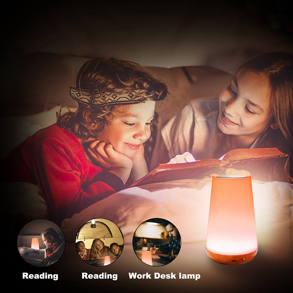 

Colorful Touch Night Light Led Outdoor Light Usb Charging Desk Lamp Camping Camping Atmosphere Light Color Changing Night Light
