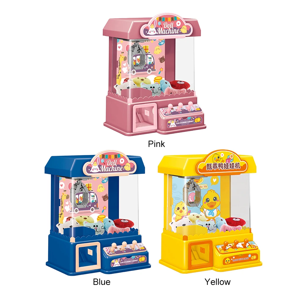 Doll Claw Machine Arcade Claw Game Machine Toy with 10 Dolls 10 Capsule Gifts for Girls and Boys for Kids 6 Years Old and Up 3