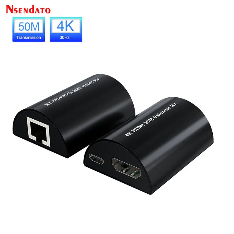 

Удлинитель кабеля HDMI, 4K, более Cat6/6e, 50 м