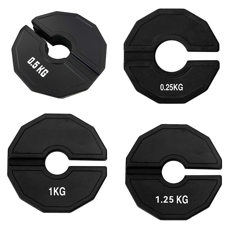 Gym Micro-Plates Dumbbell Fractional Weight Plate Rubber Fractional Weight Plates Add-On Change Black