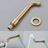 POIQIHY Brushed Gold Bathtub Faucet Wall Mounted Waterfall Bath Shower System Embedded In Wall Tub Water Tap Shower Mixer Faucet 3