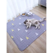 

Pet mat thickened urinal-proof mat for sleeping With a warm mat can be removed and washed pet mat blanket