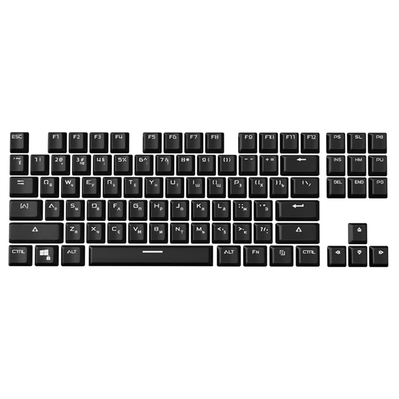 

87 Keys/Set Replacement Russian Keycaps Mechanical Keyboard Keycap Universal Keycups For MX Switch Replacement It