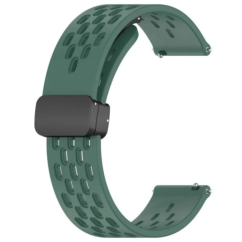 22mm Sports Silicone Magnetic Watch Strap Bracelet - Universal Band