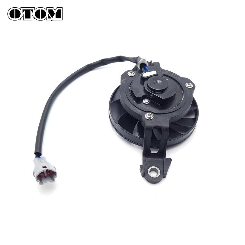 Motorcycle Cooling Fan OTOM 3 Inch Motorcycle Cooling Fan With Plug 12V 158mm Slim Electric Radiator Server Fan For 150c 200cc 250cc 450cc Dirt Bike