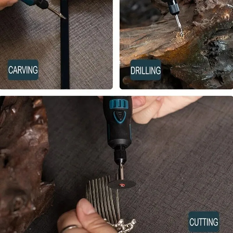 High Speed Cordless Electric Grinder Drill Set 3.6V Mini Powerful Engraving Pen Rechargeable Battery Electric Rotary Carve Tool 3