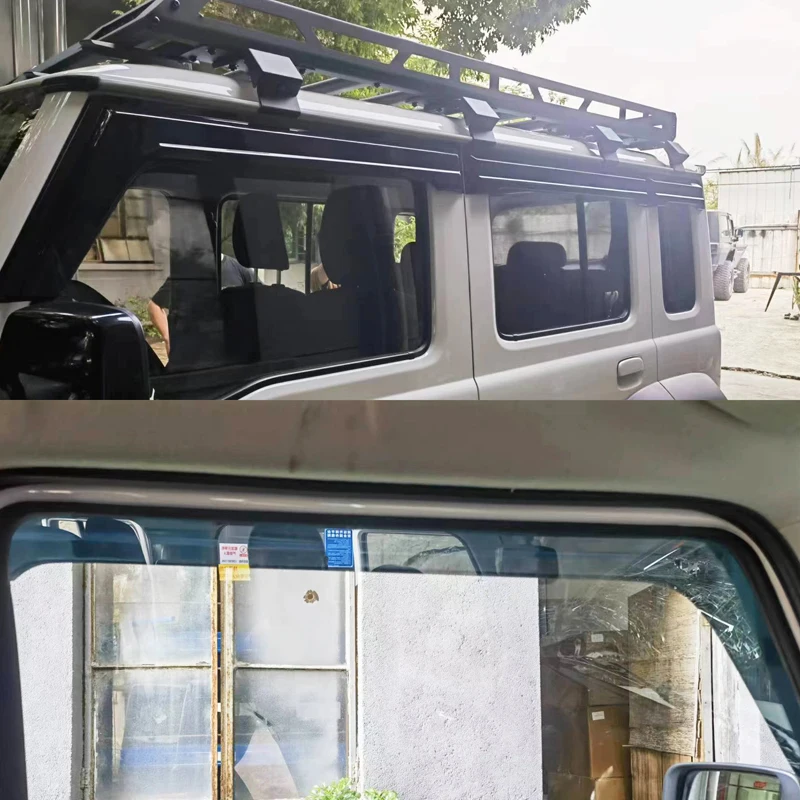 5 Door Jimny Car Window Visor For Suzuki New Jimny 5 Door JB74 Window Rain Guard Weathershield Sun Rain Deflector