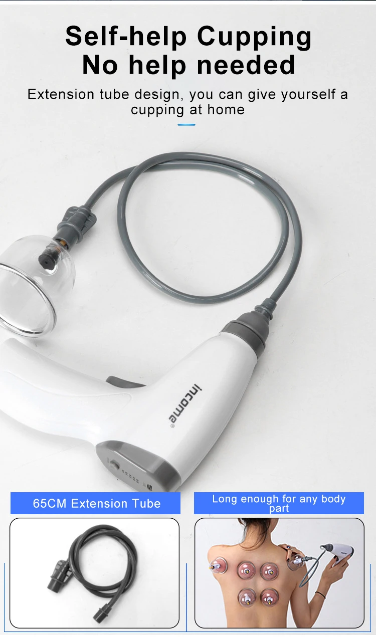 Description Picture 2 of item4 Cans Electric Vacuum Cupping Set Suction Cups Massage Physiotherapy Jars Chinese Medicine Anti Cellulite For Body Massager