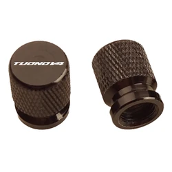 Premium Motorcycle Valve Cap - Durable and Stylish Design (Black - TUONO - V4)