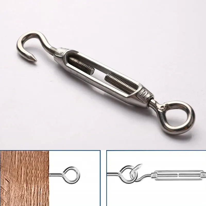 1Set Multifunctional Wire Rope Kit Stainless Steel Cable Tent Cord Hanging 4