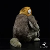 Golden Monkey High Fidelity Anime Cute Plushie Snub-nosed Monkey Plush Toys Lifelike Animals Simulation Stuffed Doll Kawai Gifts 3
