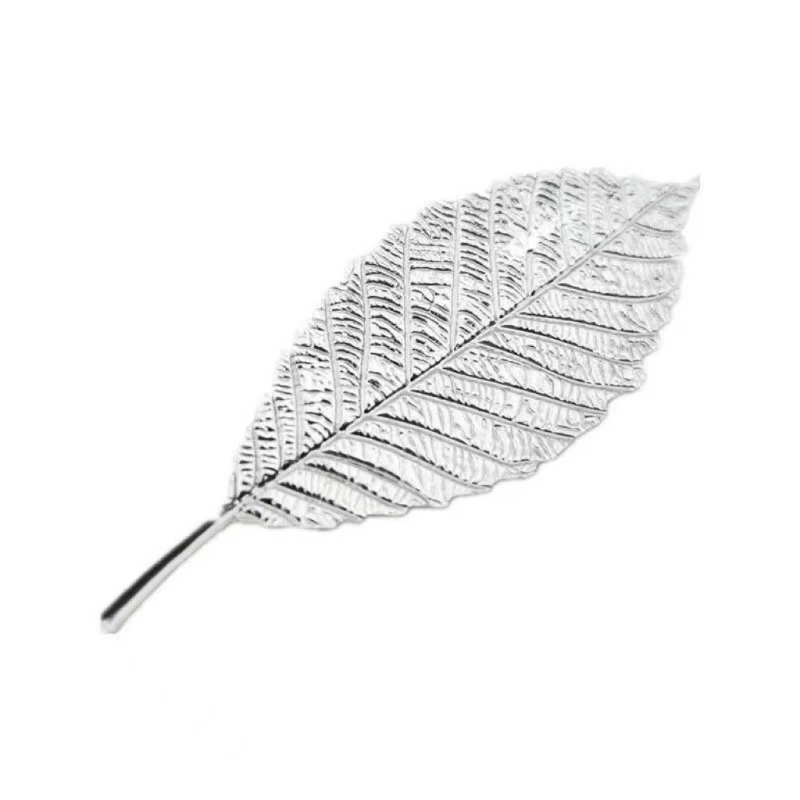 Muy Bien 1pcs Sterling Silver 999 Leaves Tea Brewing Artifact Softening Water Quality Reusable Tearoom Tea Set Accessories Gifts