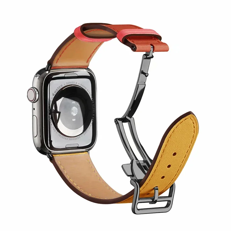 Premium Genuine Leather Watch Strap - Elegant Wristband
