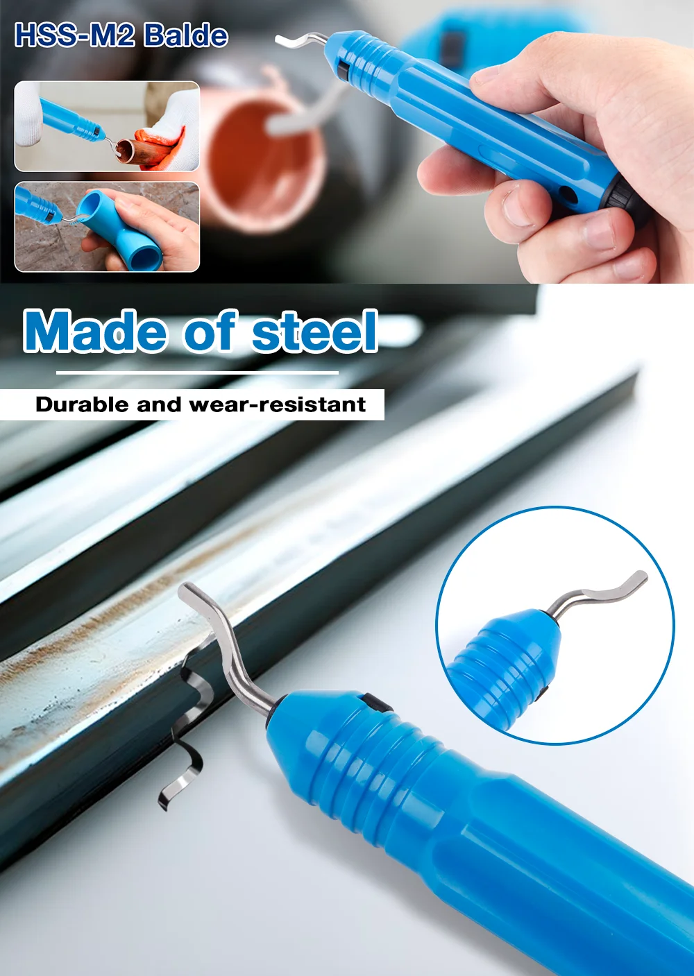 Herramienta De Biselado De Tubos De Pvc, 2 En 1, Interior Y | Cuotas Sin Interés