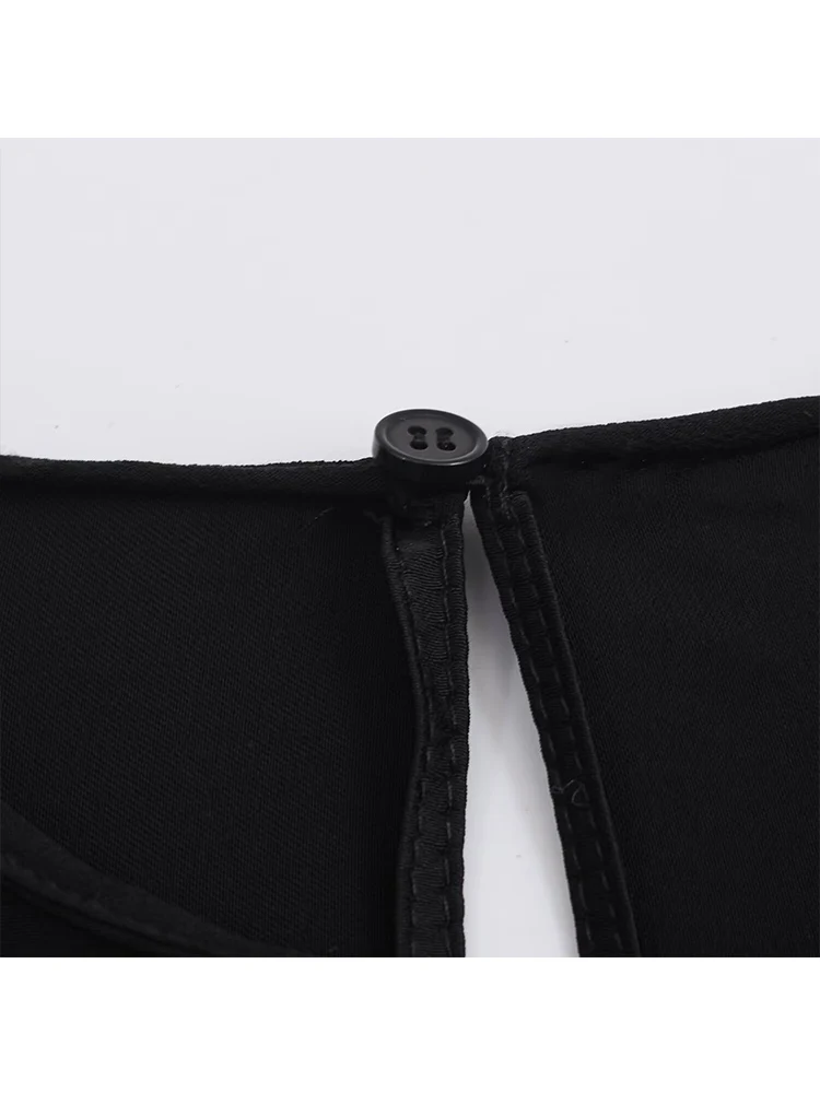 2026 New Women''s Elegant O-neck Shirt Long Sleeved Solid Color Asymmtrical Lace Hem Blouse Fashionable Ladies Temperament Top