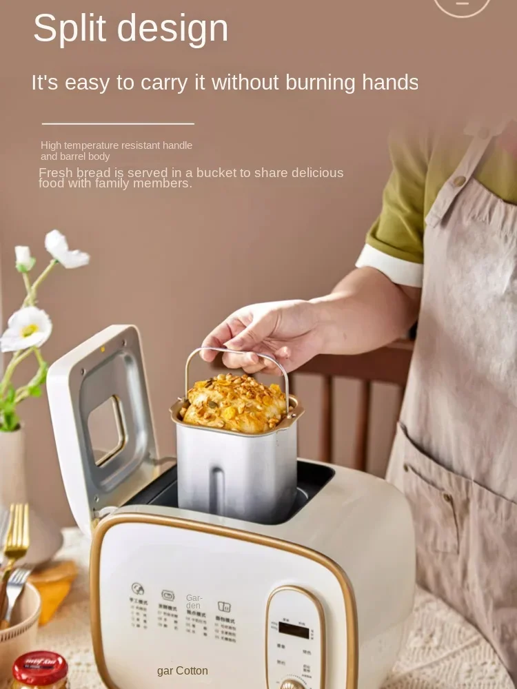 Bear Bread Maker Household Automatic Small Toasted Bread Toast Breakfast Multi-Function Dough Fermentation Cooking Appliances