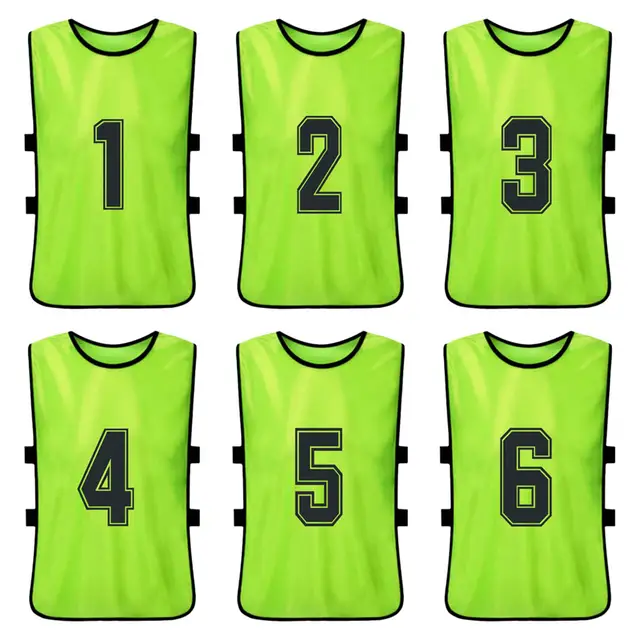 Kids’ Soccer Pinnies – 6/12PCS Quick-Dry Training Bibs 2