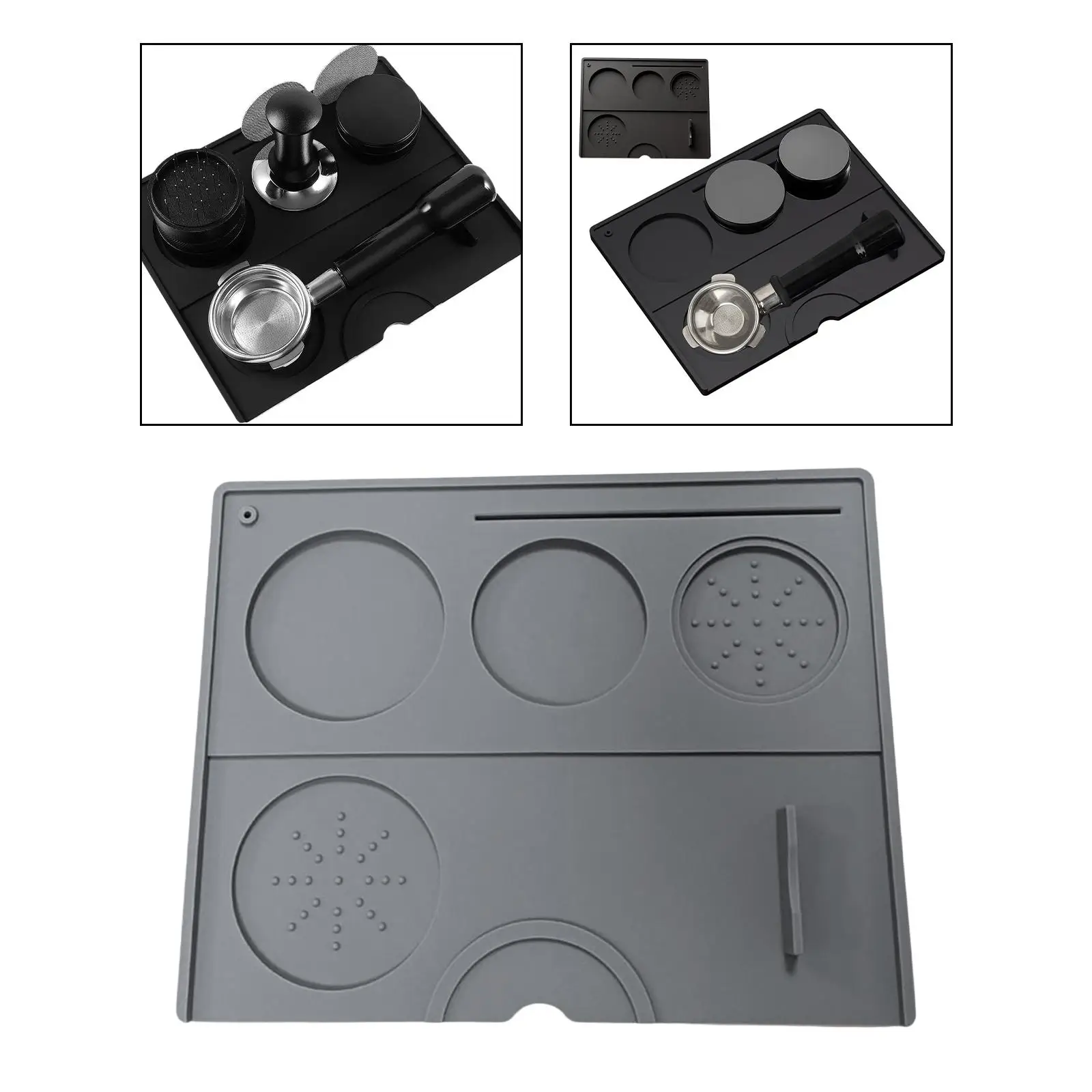 

Coffee Tamper Mat Tamping Mat Anti Slip Espresso Organizer Corner Tamp Mat for Home Coffee Shop Coffee Accessories Kitchen Bar