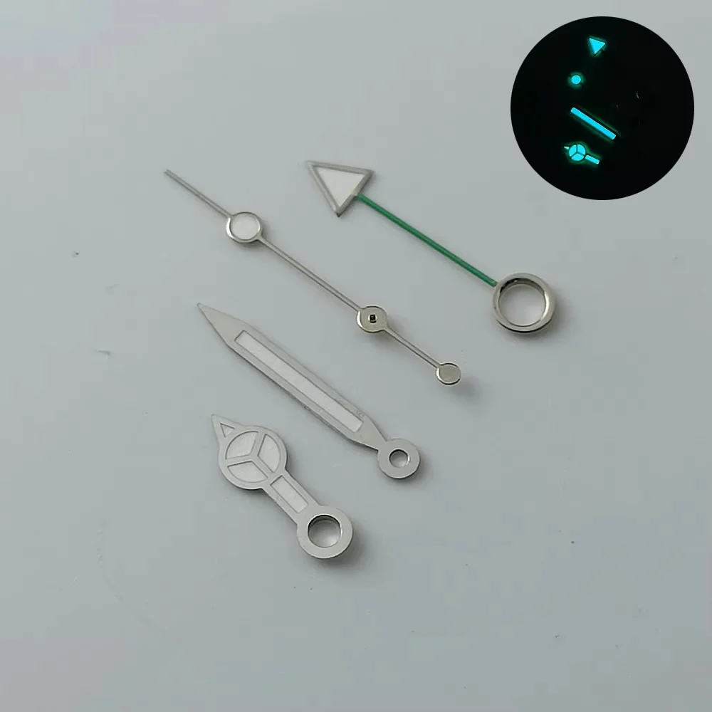 Blue Green Luminous NH34 GMT Watch Hands for NH34 Automatic Movement watch accessories Watch Parts For Wristwatches