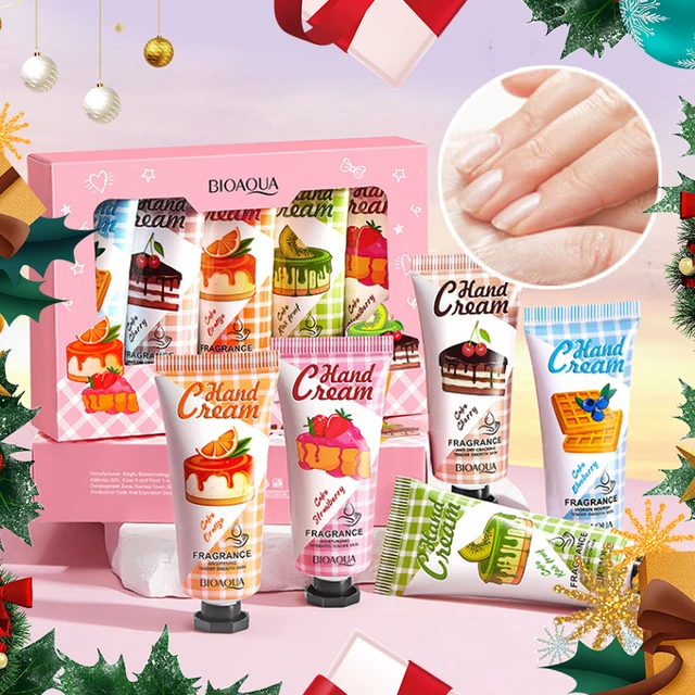 Bioaoua Perfume Fragrance Moisturizing Hand Cream Set Autumn and Winter Moisturizing Anti-Cracking Hand Cream Long-Lasting Moisturizing Improves Rough Skin Whitening Moisturizing Shiny Skin Cool and Non-Greasy Portable Hand Cream Gift Set for Men and Women Students