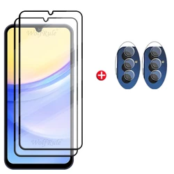 Universal 6 - in - 1 Tempered Glass Screen Protector Set - A53 (2 Glass and 2 Lens)