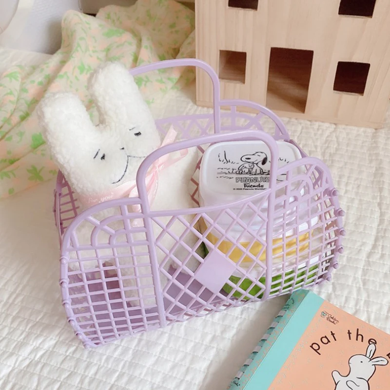 Shower caddy basket detachable shower basket plastic bath basket bathroom hollow wash storage