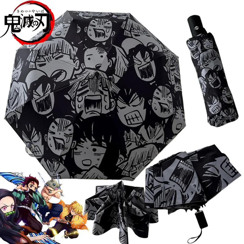 Parapluie Pliant 3 Plis Demon Slayer - Tomioka Giyuu - Anti-UV Et Pluie - Anime