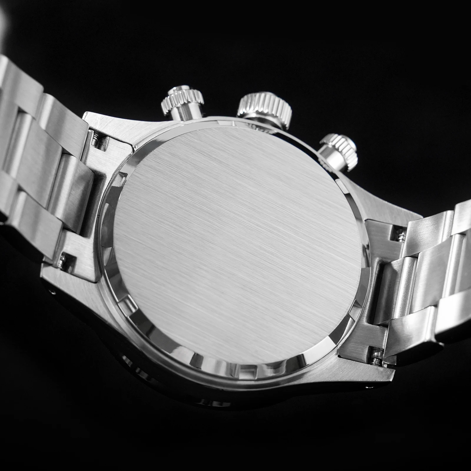 Watchdives Orologio Uomo Cronografo Al Quarzo WD16500 - Movimento Giapponese VK63, Cristallo Zaffiro, Cassa 39mm, Impermeabile 100M, Bracciale Acciaio 316L