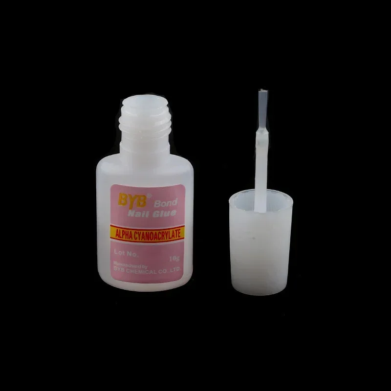 Nail Glue 10g With Brush Head Glue Nail Polish Star White Starlight For Polish Transfer Sticker