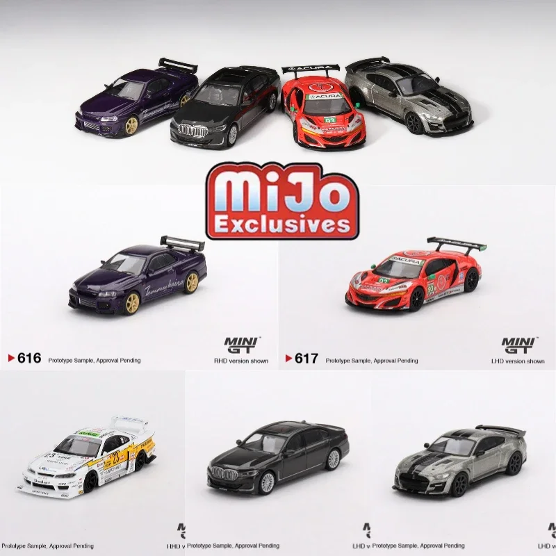 

PreSale MINI GT Mijo Exclusives 1:64 Shelby GT500 SE/Skyline GT-R (R34)/Acura NSX GT3/LB-Super/Alpina B7x модель автомобиля