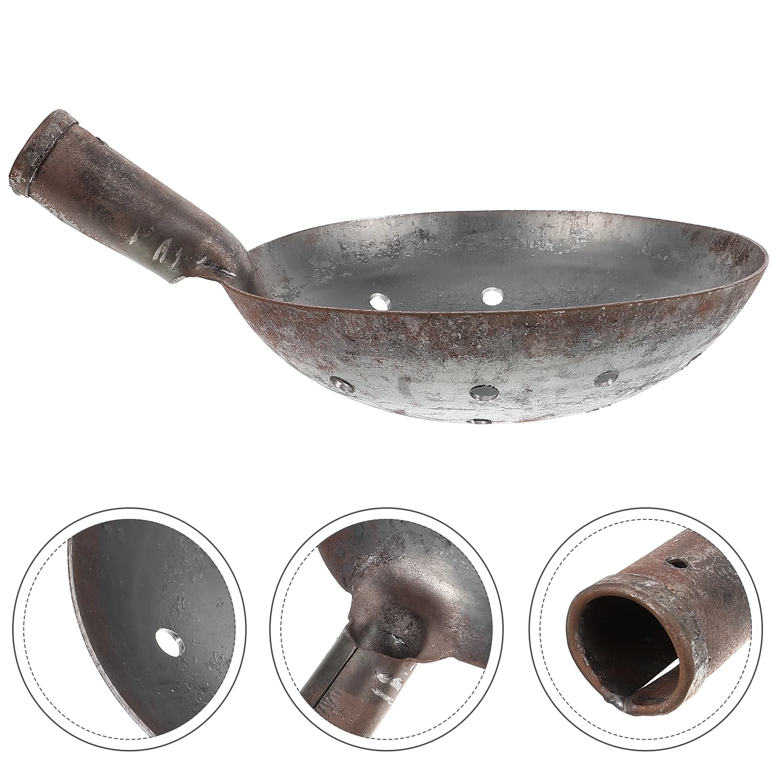 

Mud Sifting Shovel Sewer Sifting Scoop Stainless Steel Drain Shovel Sand Digger Scoop Heavy Duty Coal Shovel Treasure