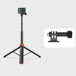 UURIG 130cm Extendable Selfie Stick Tripod Stand and Handle Grip (Tripod)