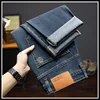 High-end retro jeans for men Spring and Autumn 2024 New Stretch Slim fit all-matching straight casual trend winter long pants 4