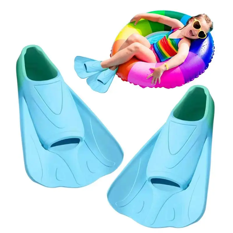 

Swim Fins Unisex Swim Diving Fins Soft Adult/Kids Snorkeling Foot Swimming Flippers Wear-Resistant Aqua Shoes For Water Sports